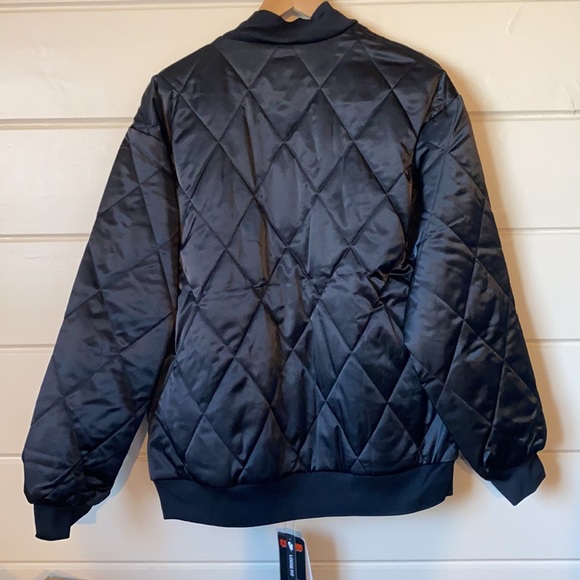 Nike Air Syn Fill Satin Jacket Black/Black/White New with Rare & Sold Out - Picture 8 of 11
